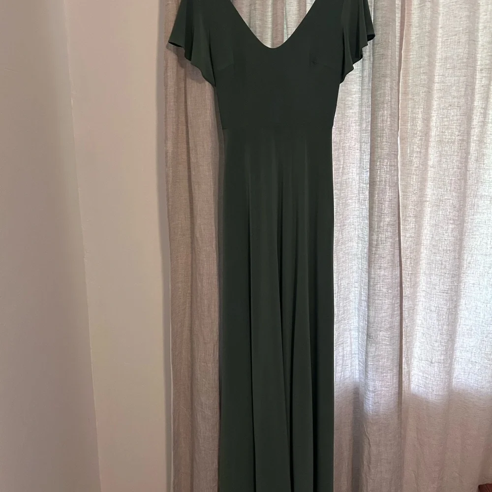 Azazie Eucalyptus Green Evening Gown Bridesmaid Dress - Picture 2 of 11